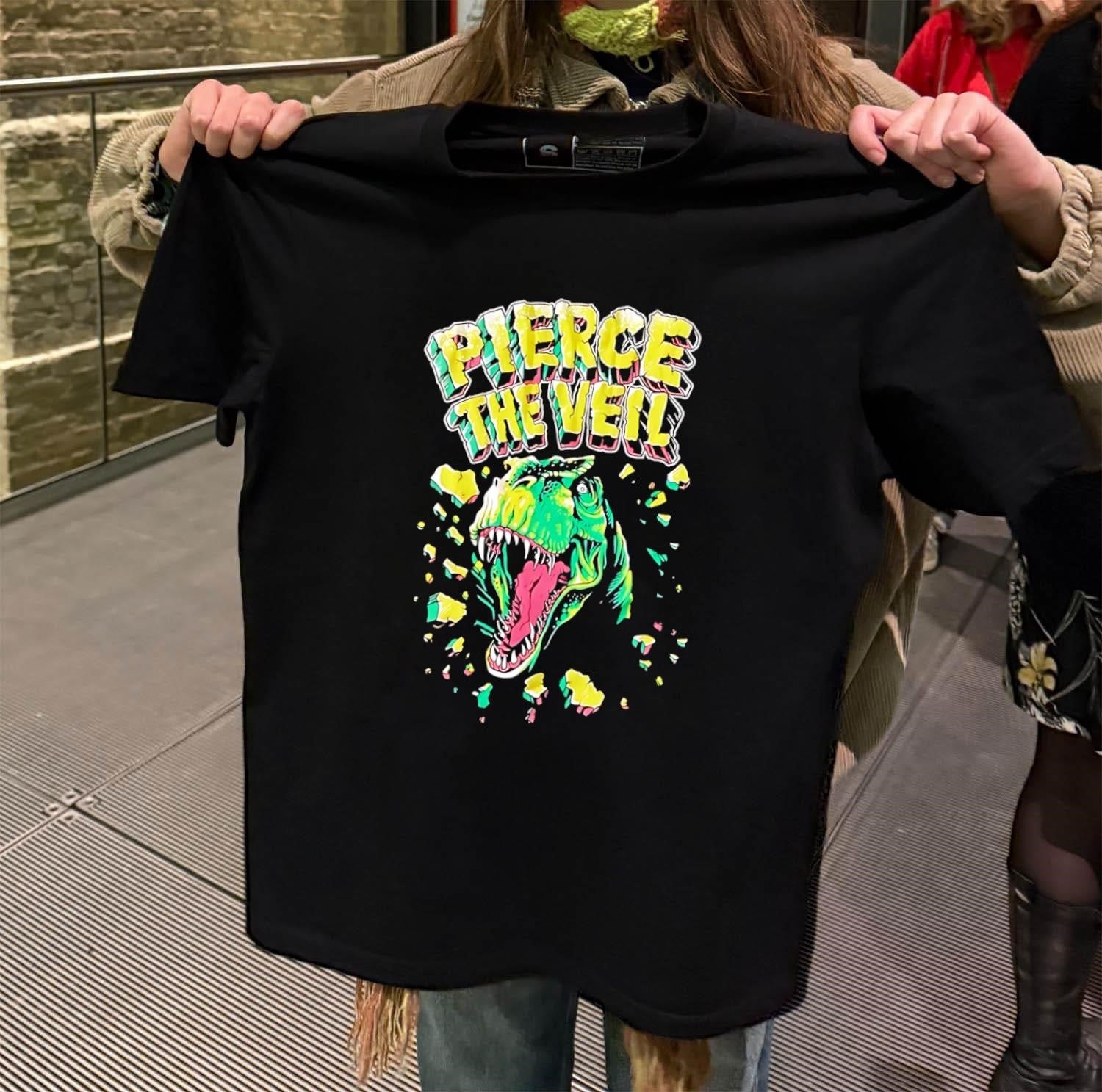 Pierce the Veil Dinosaur T-Rex Colorful Art shirt