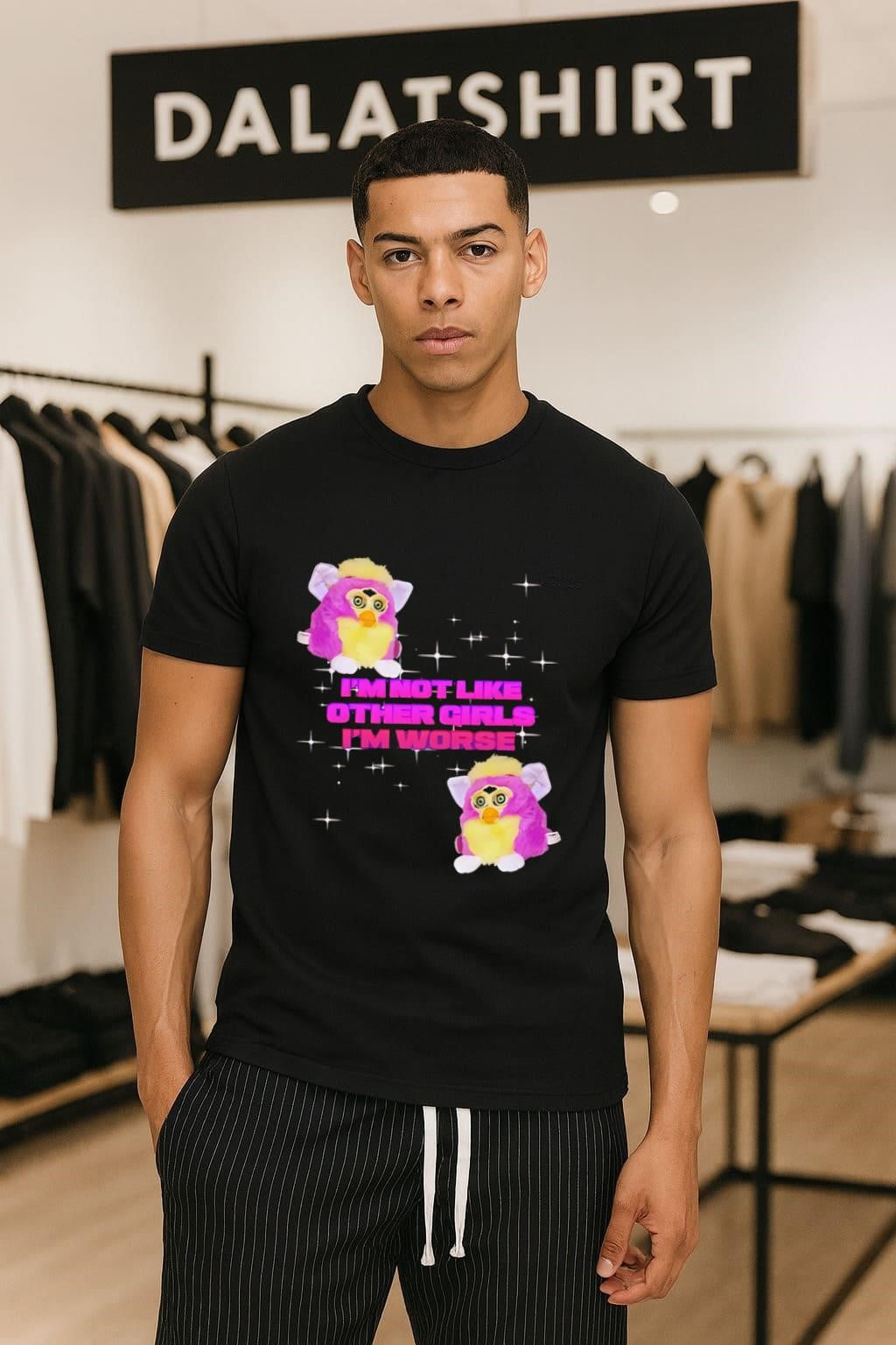 Pink Furby Sparkles I’m Not Like Other Girls I’m Worse shirt