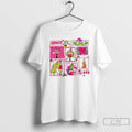Pink Grichmas Christmas Leopard Green T Shirts