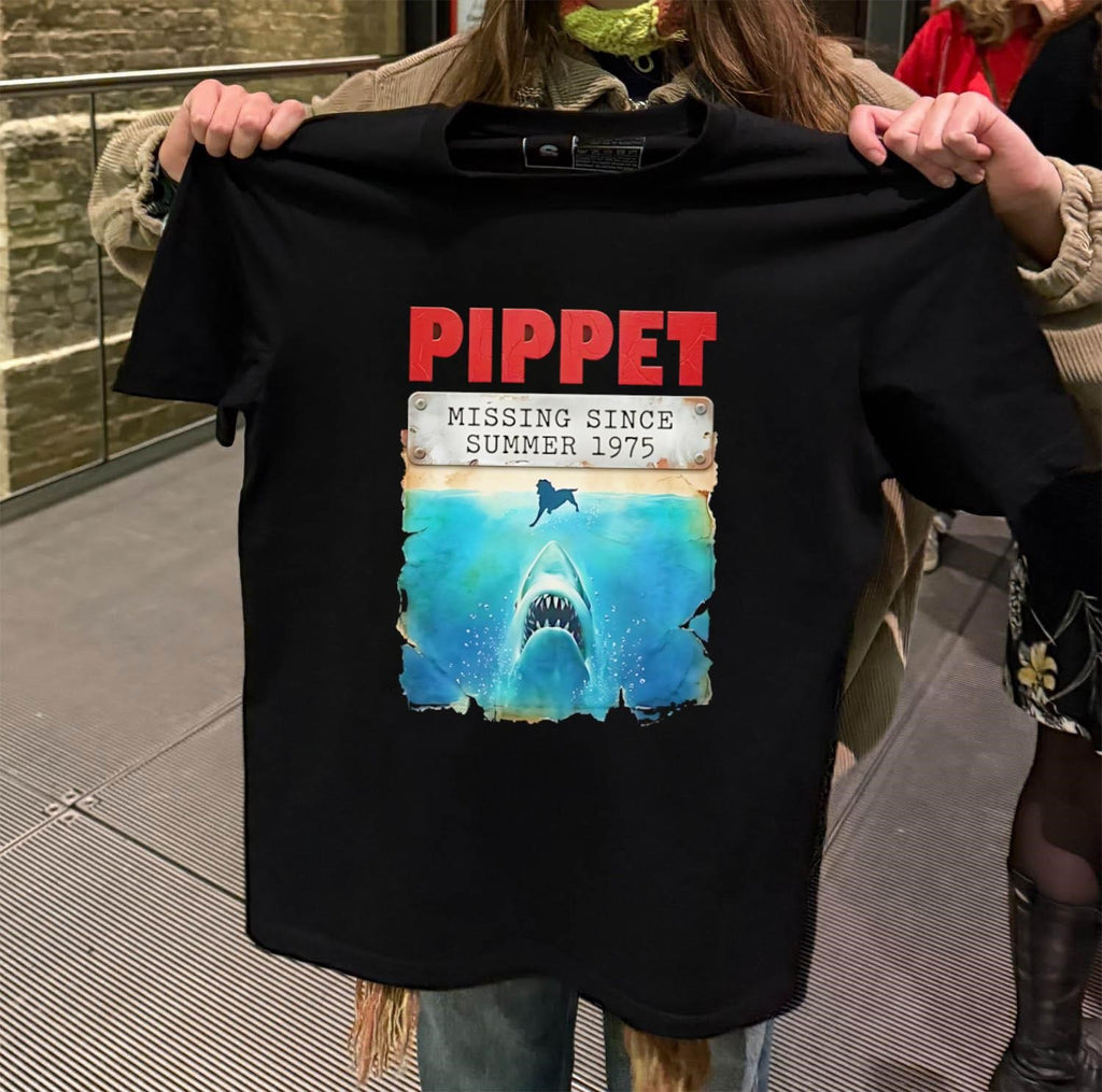 Pippet Missing Since Summer 1975 Shark shirt