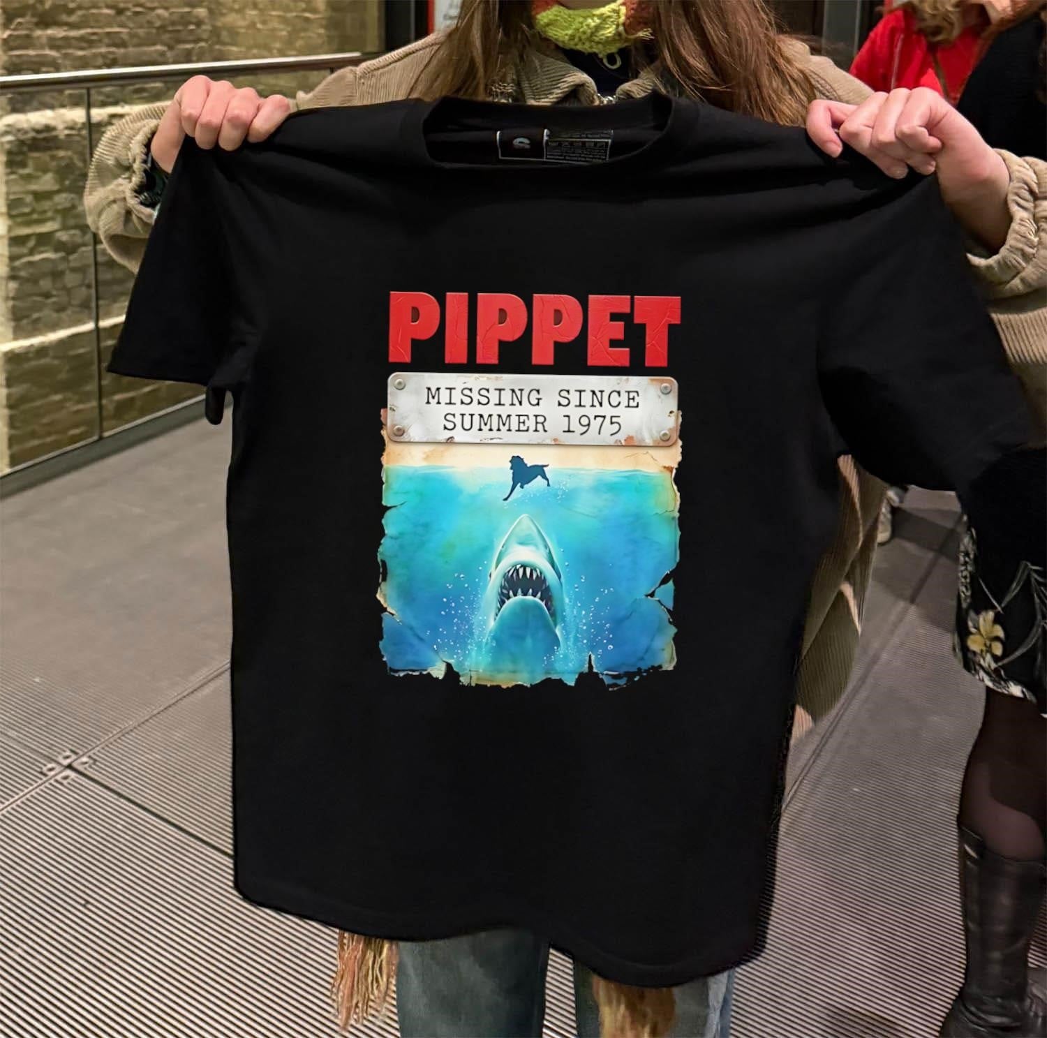 Pippet Missing Since Summer 1975 Shark shirt