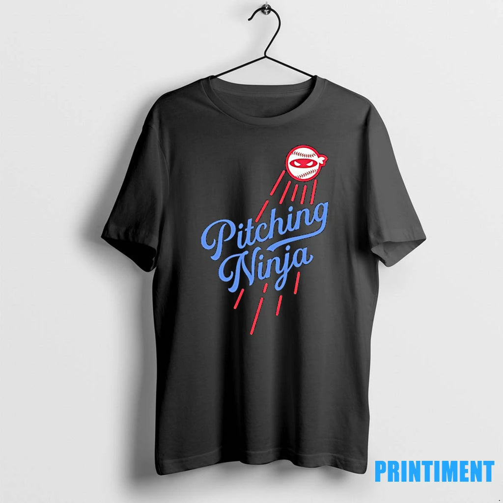Pitching Ninja Los Angeles Dodgers Baseball Tshirts Sweater