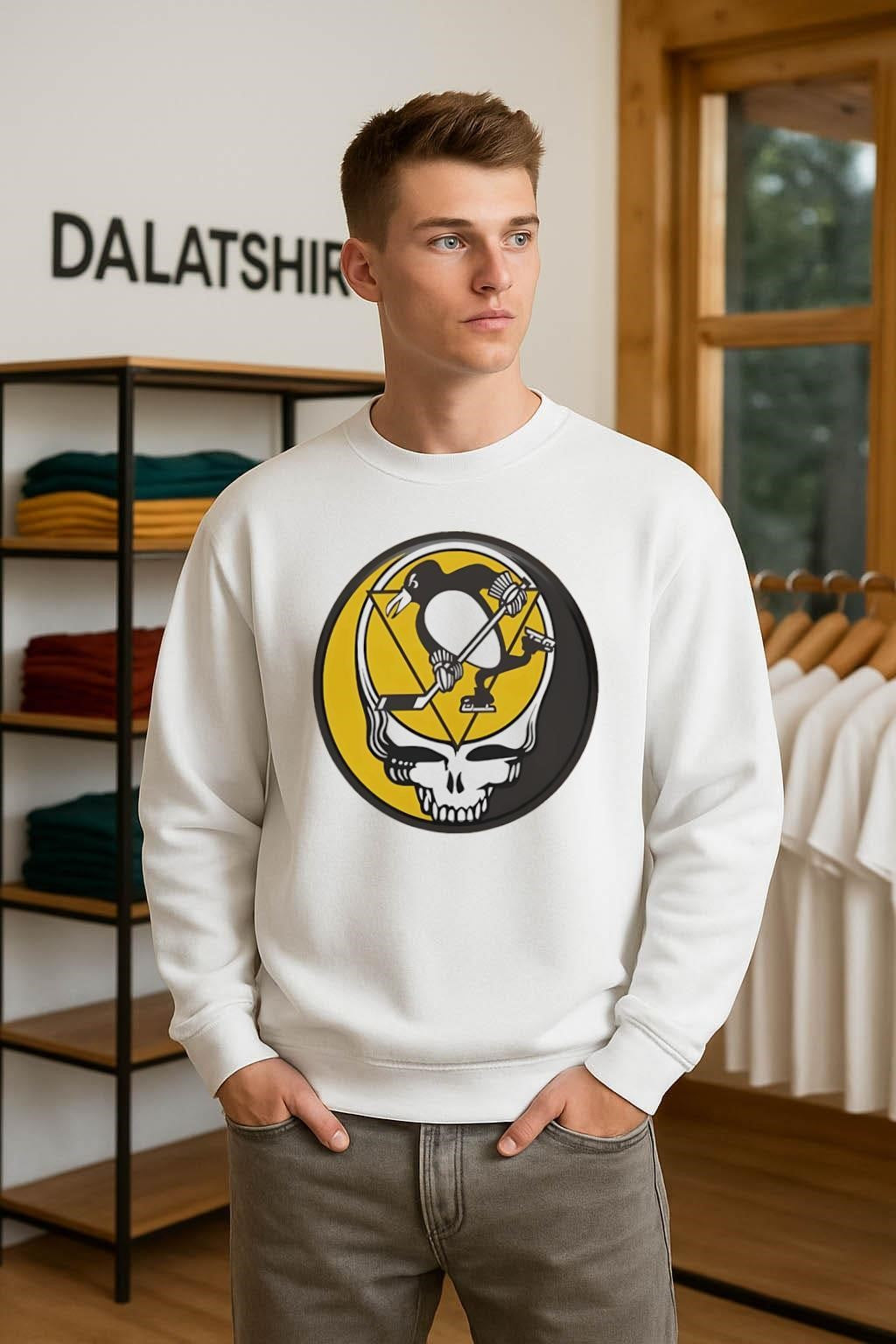 Pittsburgh Penguins Grateful Dead Skull shirt