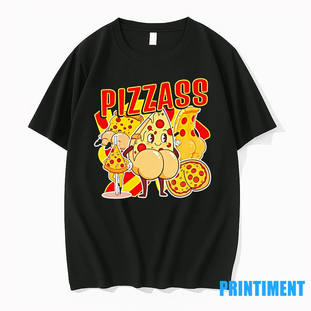 Pizzass Cartoon Pizza Slice Butt Meme Tshirts Sweater