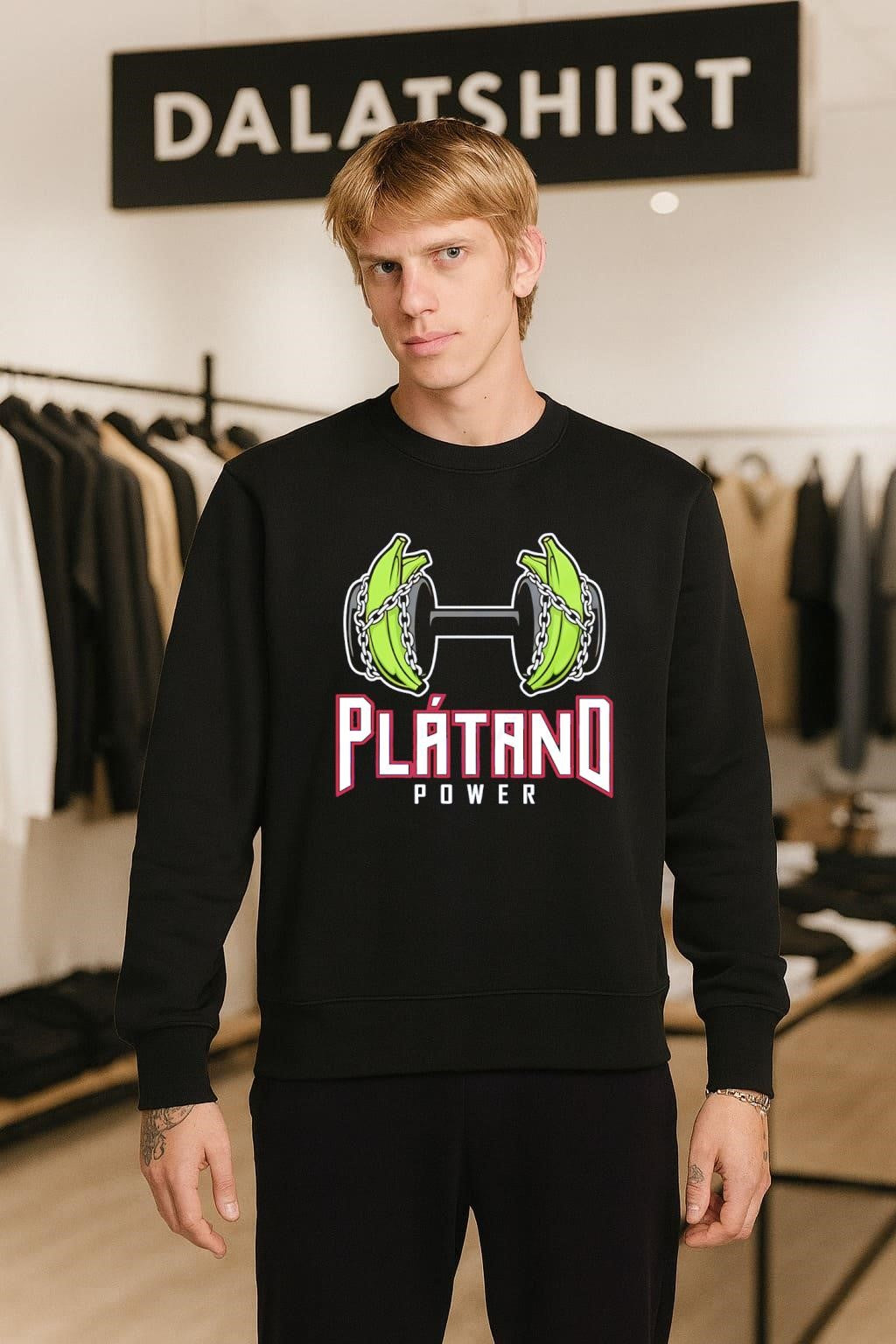 Platano Power Dumbbell Bananas shirt