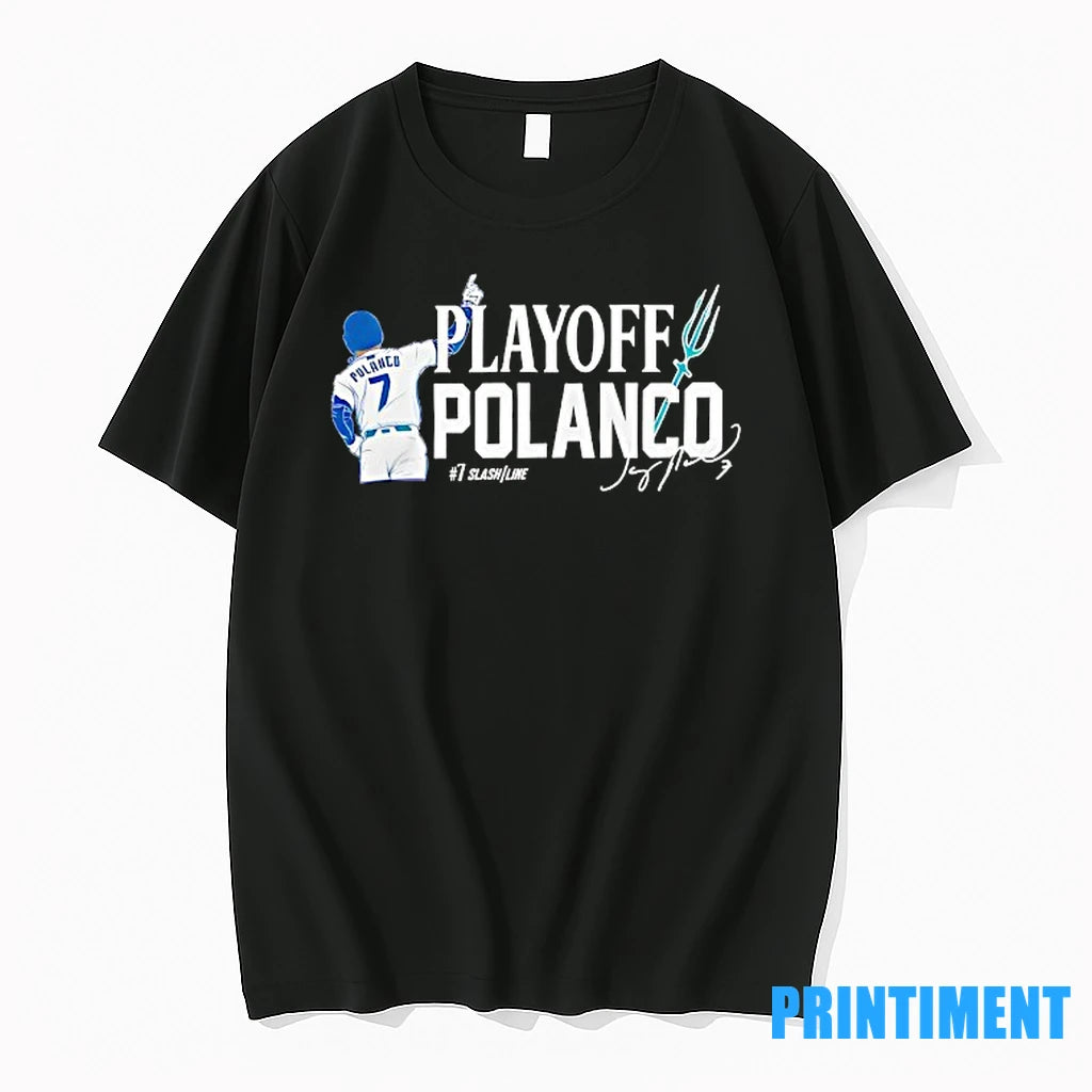 Playoff Jorge Polanco Seattle Mariners Signature Tshirts Sweater