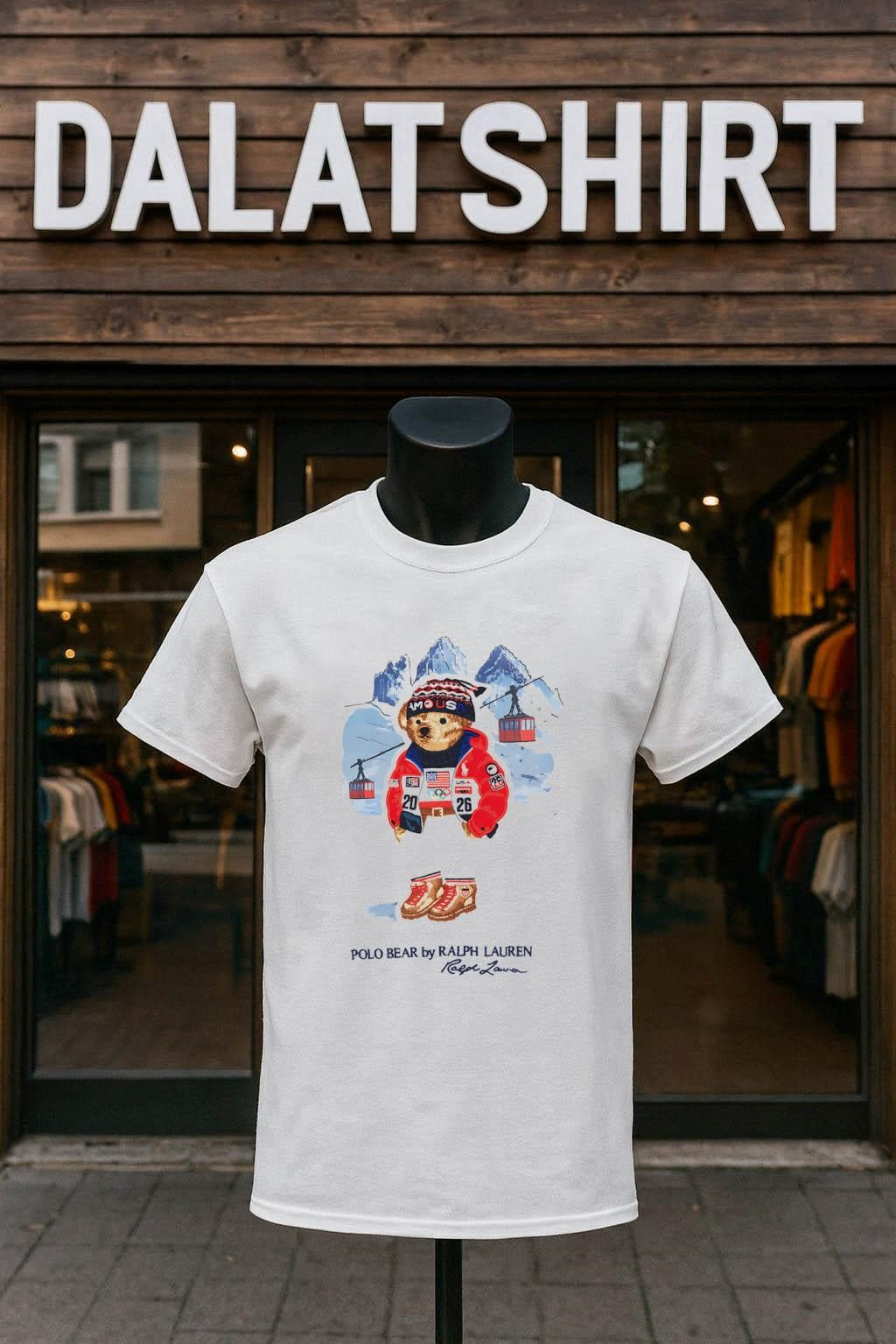 Polo Bear by Ralph Lauren USA Olympic Winter Sports Skiing shirt
