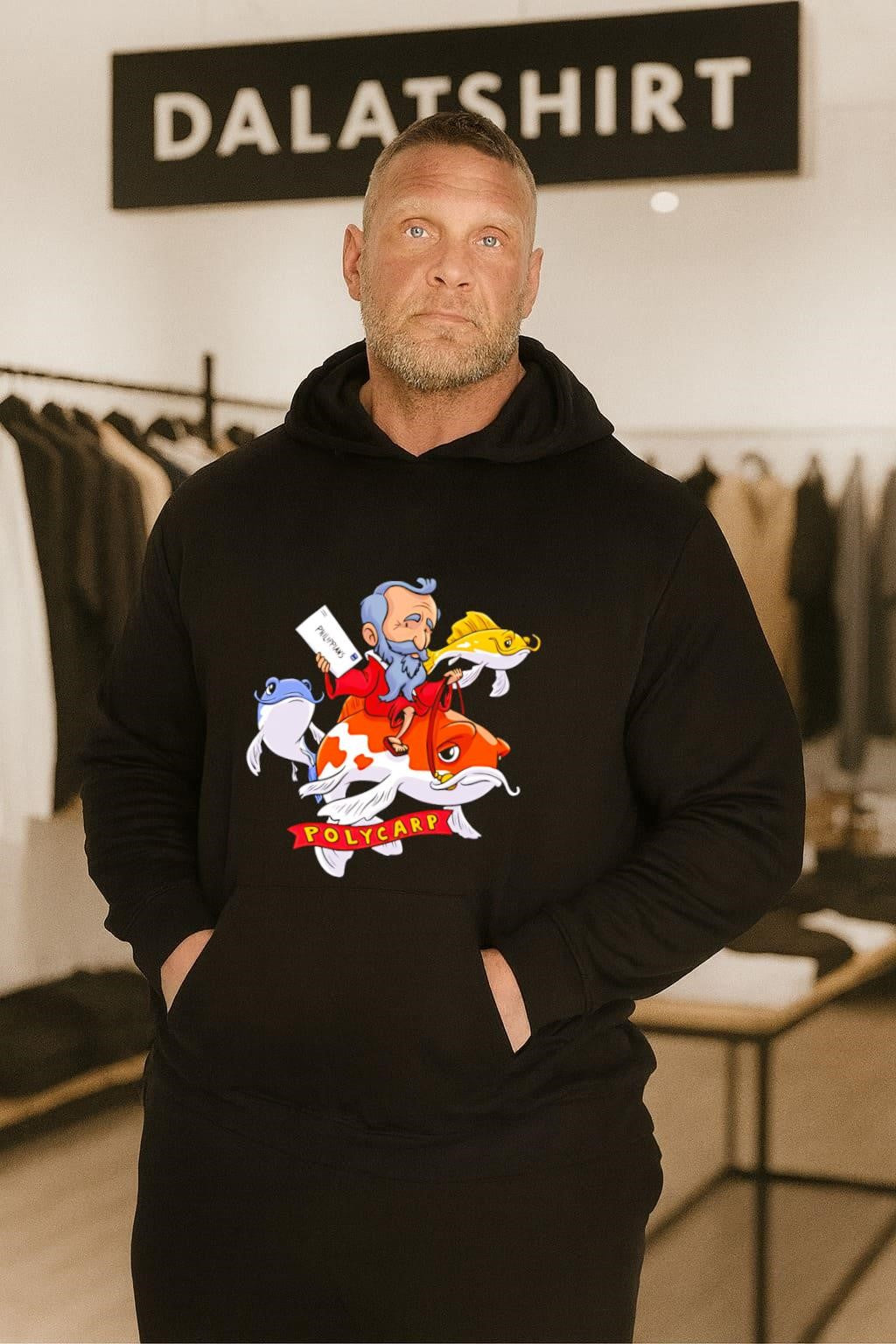 Polycarp Saint Riding Giant Fish Philippians Letter shirt