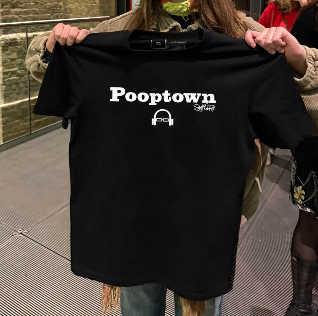 Pooptown Headphone Glasses Signature Funny Humor shirt