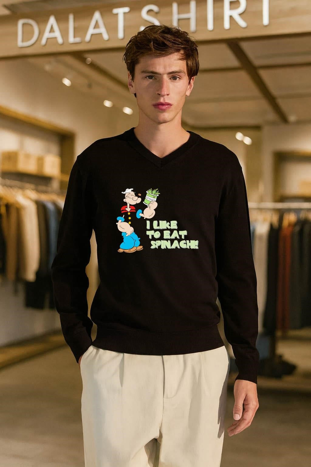 Popeye I Like To Eat Spinach shirt