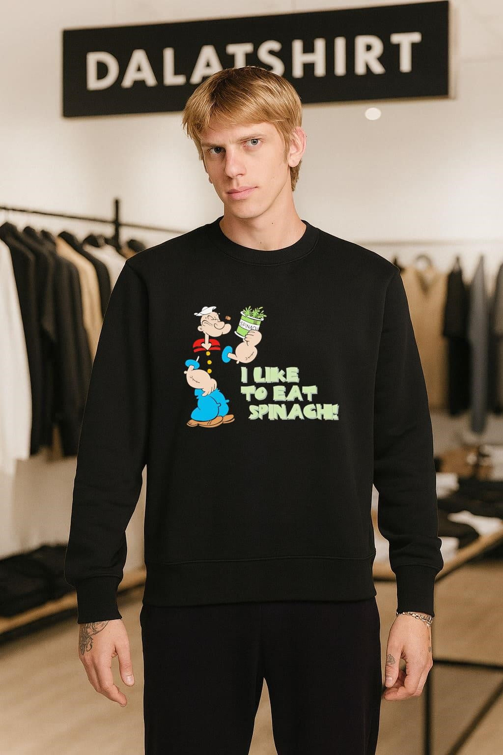 Popeye I Like To Eat Spinach shirt