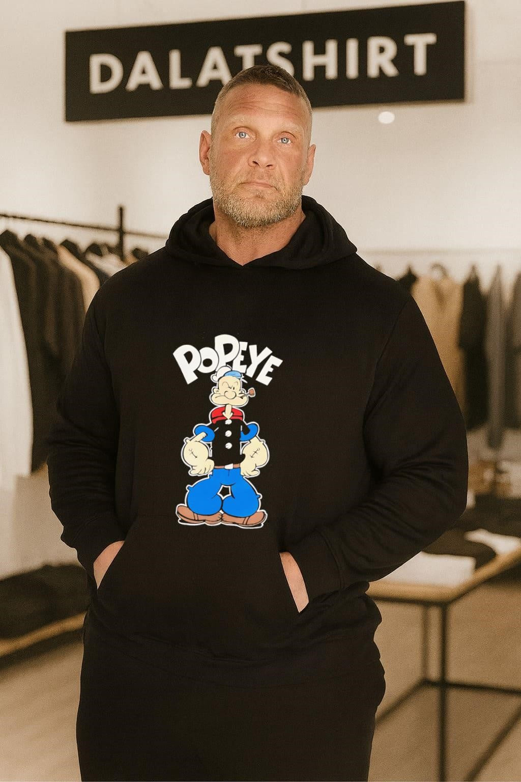 Popeye the Sailor Man anchor tattoos pipe shirt