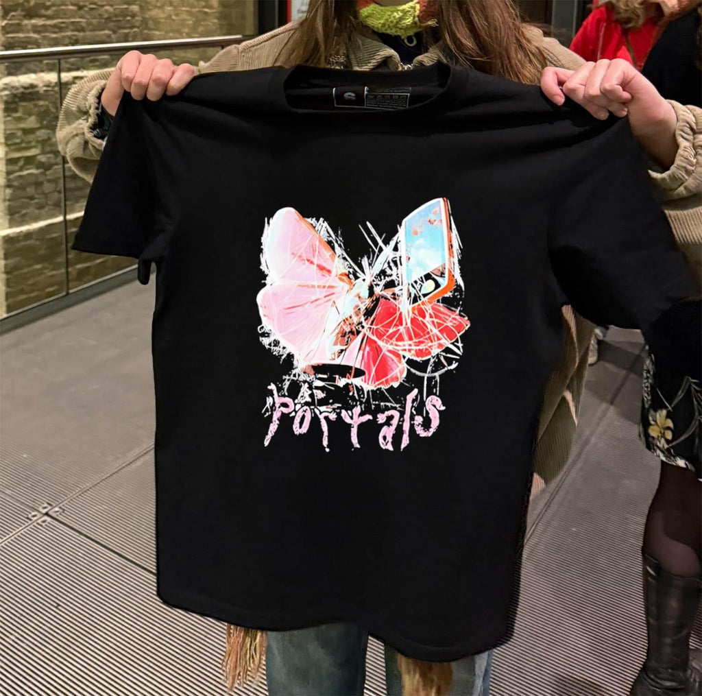 Portals Melanie Martinez Pink Butterfly Abstract shirt