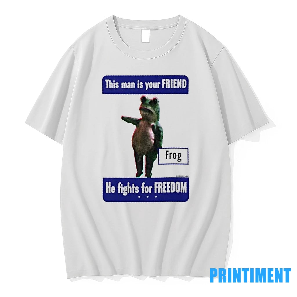 Portland Frog Anti Ice This Man Is Your Friend He Fights For Freedom Tshirts Sweater