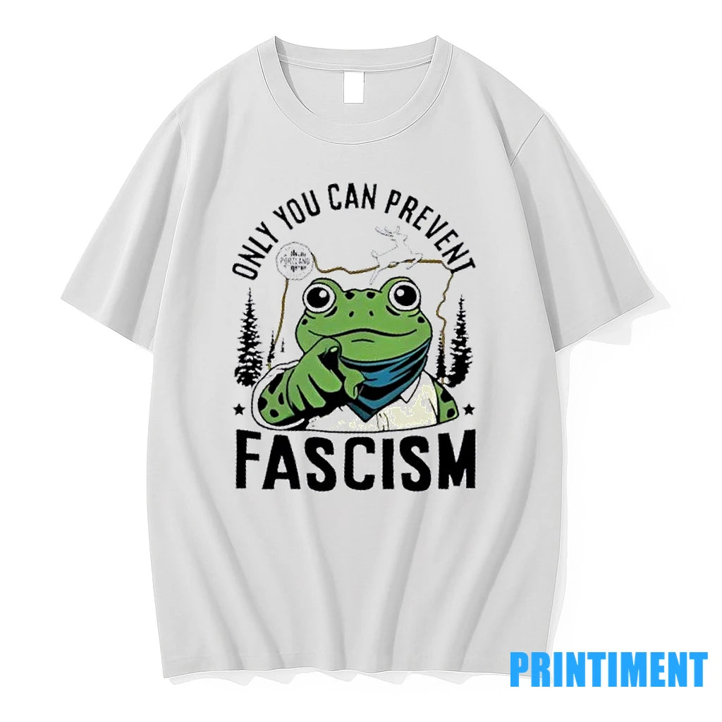 Portland Frog Only You Can Prevent Fascism Anti Ice Tshirts Sweater