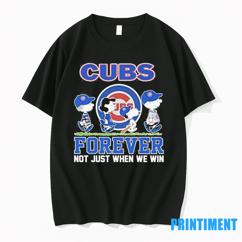 Postseason The Peanuts X Chicago Cubs Forever Not Just When We Win Tshirts Sweater