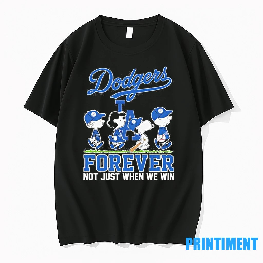 Postseason The Peanuts X Los Angeles Dodgers Forever Not Just When We Win Tshirts Sweater