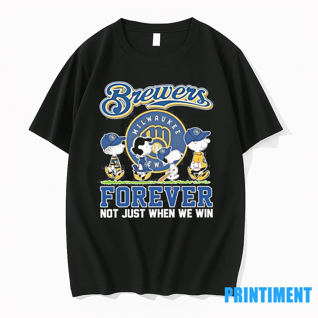 Postseason The Peanuts X Milwaukee Brewers Forever Not Just When We Win Tshirts Sweater