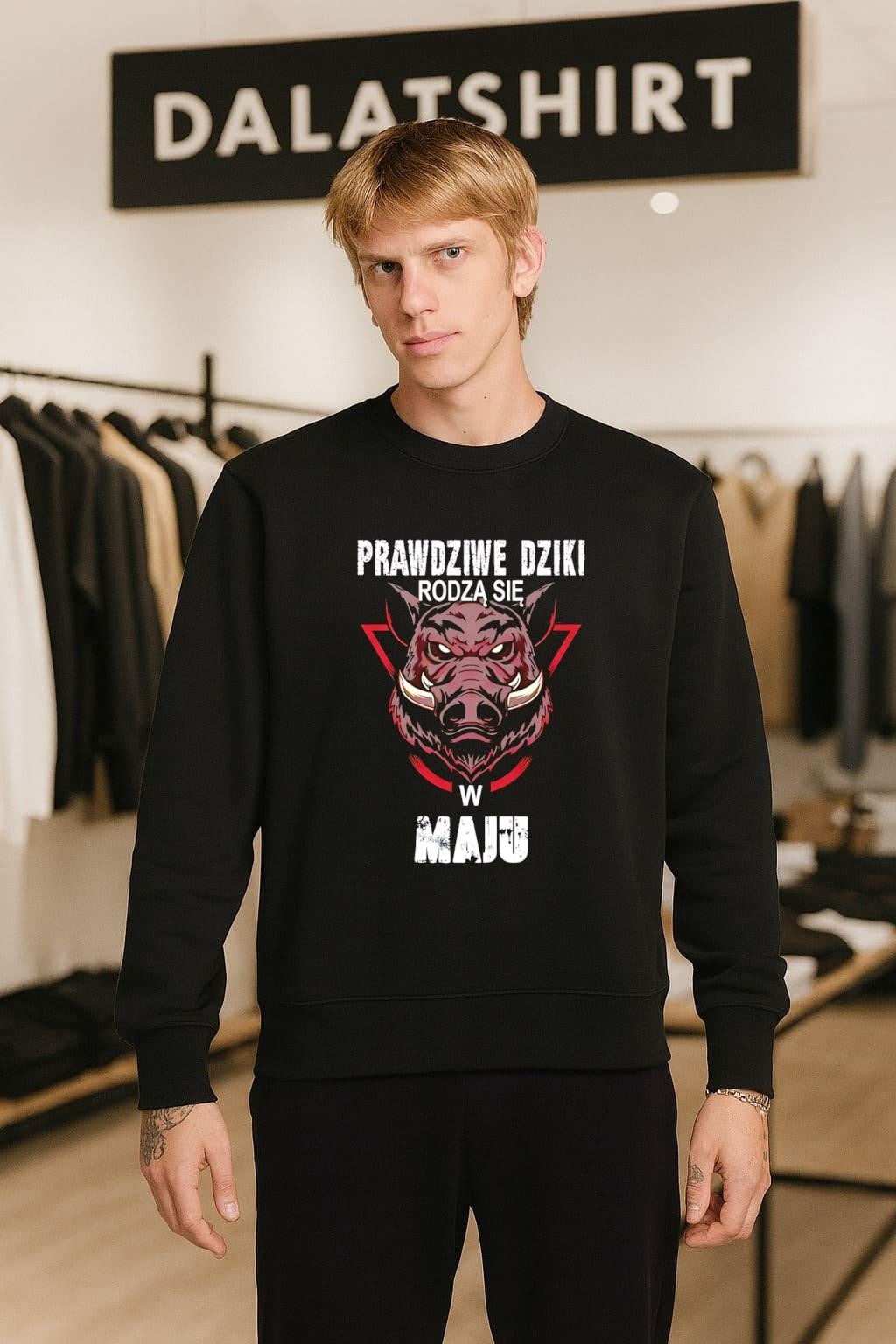 Prawdziwe Dziki Rodza Sie W Maju Wild Boar Polish shirt
