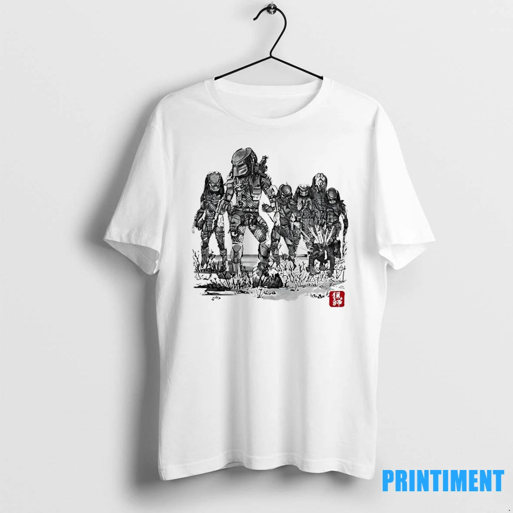 Predator In Sumi E Art Style Tshirts Sweater