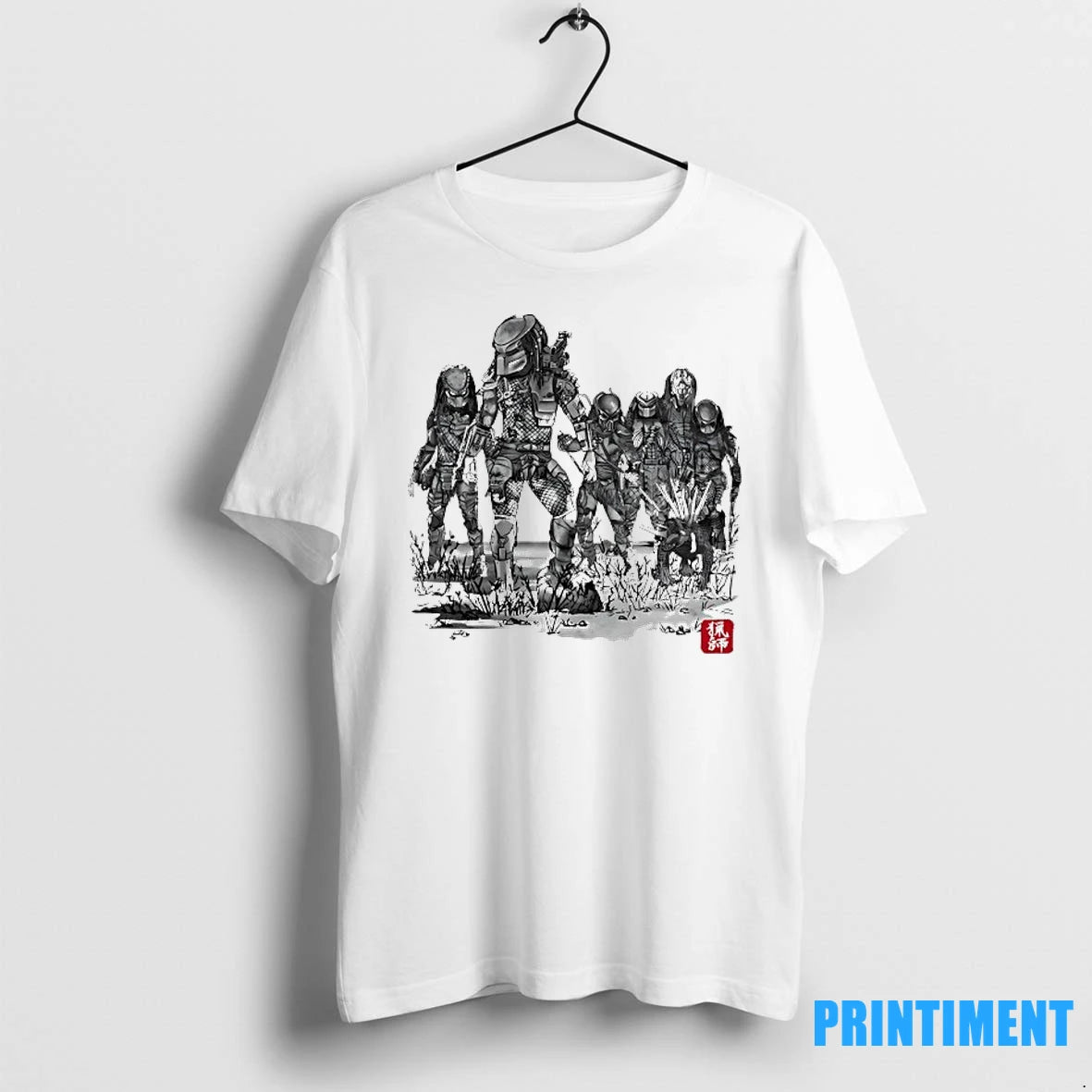 Predator In Sumi E Art Style Tshirts Sweater