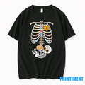 Pregnancy Skeleton Dia De Los Muertos Belly Bump Tshirts Sweater