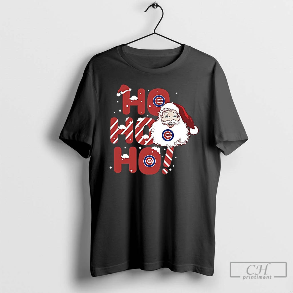 Premium 2025 Chicago Cubs Christmas Santa Ho Ho Ho T Shirts