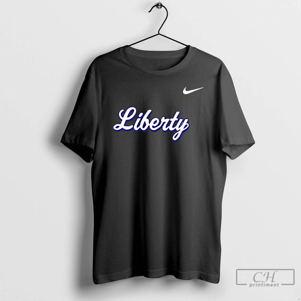 Premium 2025 Liberty Flames Football Mascot 2 Sided T Shirts