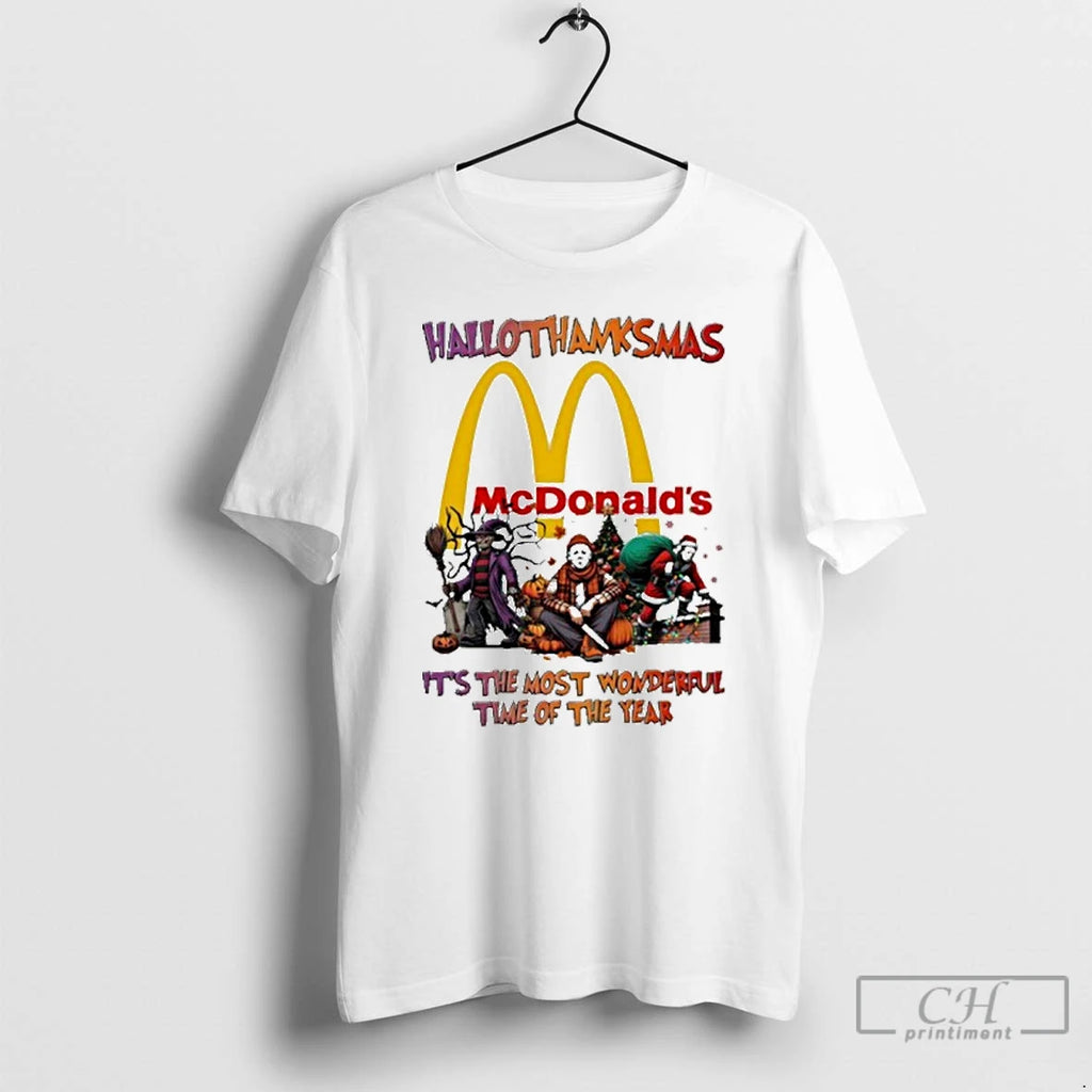 Premium 2025 Mcdonalds Logo Hallothanksmas Horror Film Its The Most Wonderful Time Of The Year