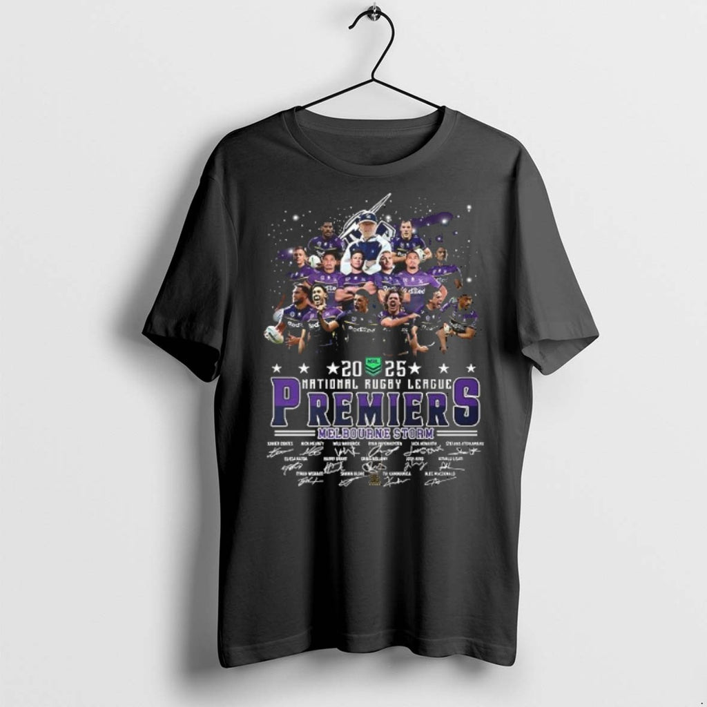 Premium 2025 National Rugby League Premiers Melbourne Storm T Shirts
