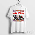 Premium 2025 Papa Johns Pizza Logo Hallothanksmas Horror Film Its The Most Wonderful Time Of