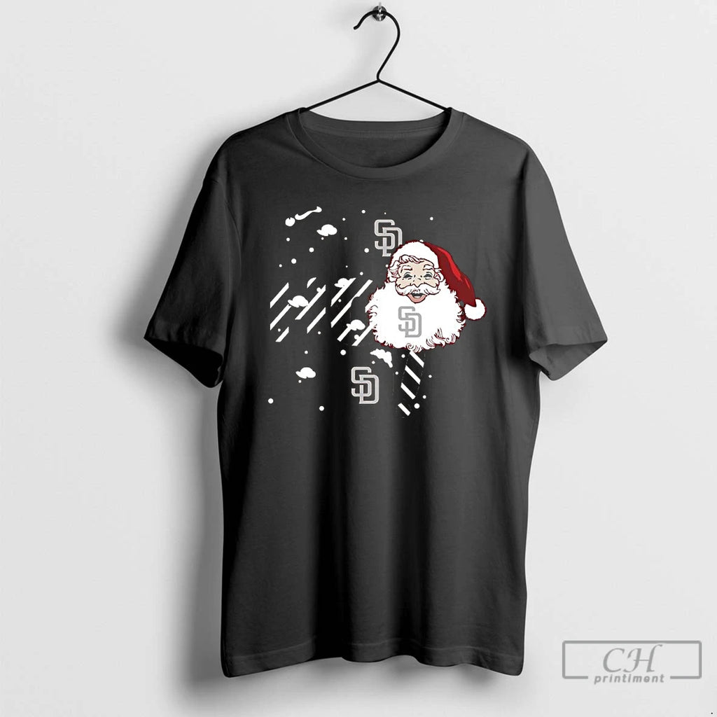 Premium 2025 San Diego Padres Christmas Santa Ho Ho Ho T Shirts