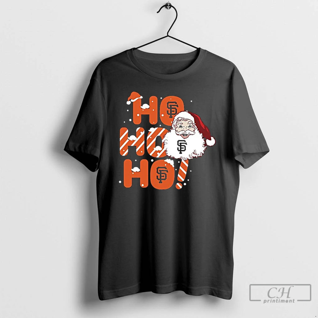 Premium 2025 San Francisco Giants Christmas Santa Ho Ho Ho T Shirts