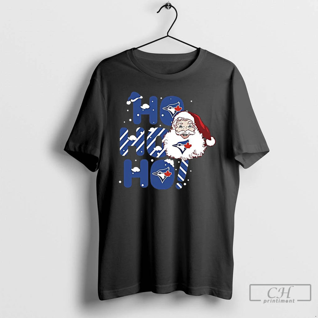Premium 2025 Toronto Blue Jays Christmas Santa Ho Ho Ho T Shirts
