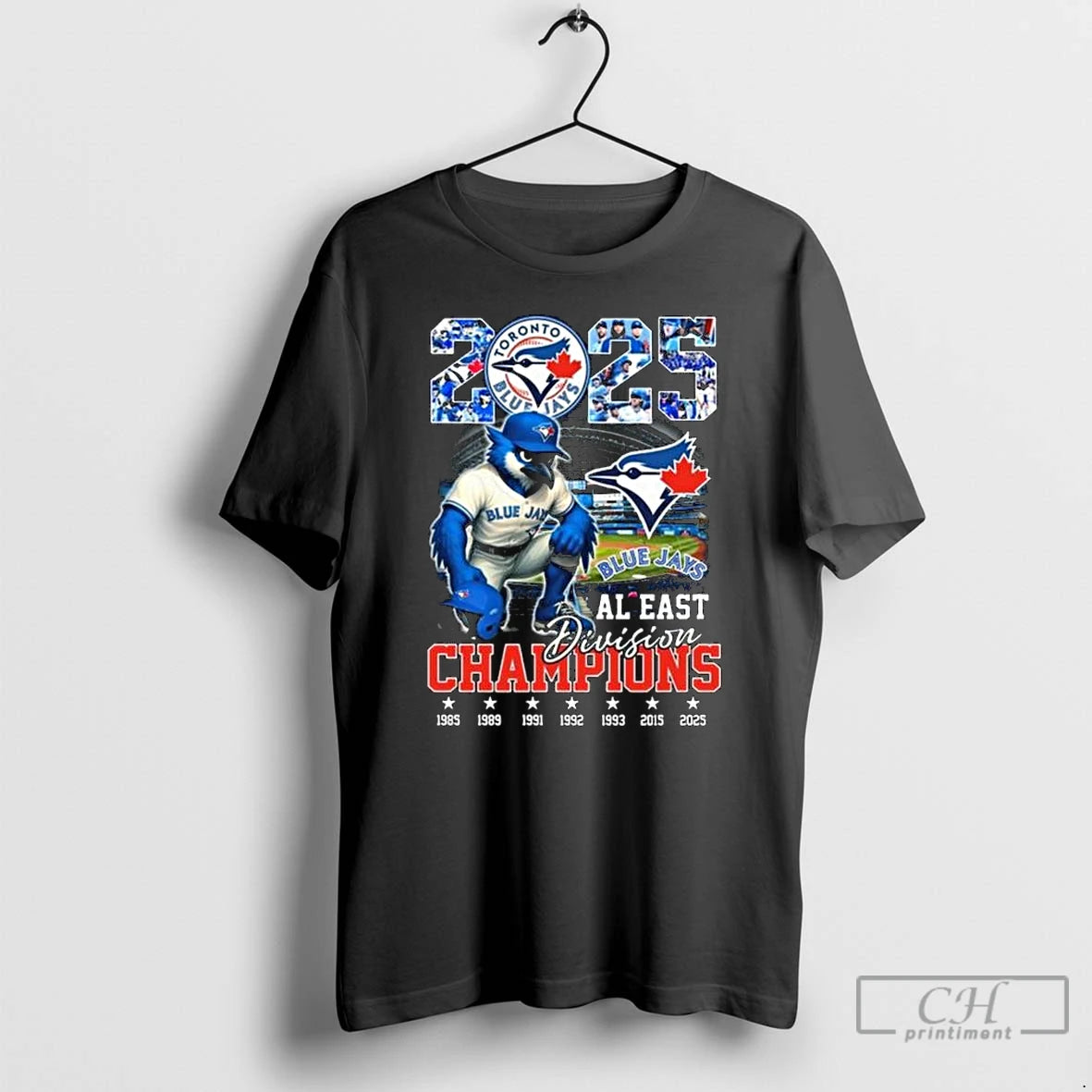 Premium 2025 Toronto Blue Jays Mascot Al East Division Champions 1985 2025 Long Sleve