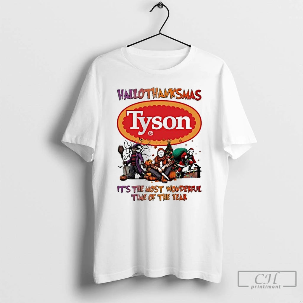 Premium 2025 Tyson Logo Hallothanksmas Horror Film Its The Most Wonderful Time Of The Year