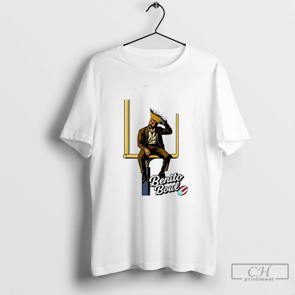 Premium 2026 Half Time Show Bad Bunny Here For The Benito Bowl T Shirts
