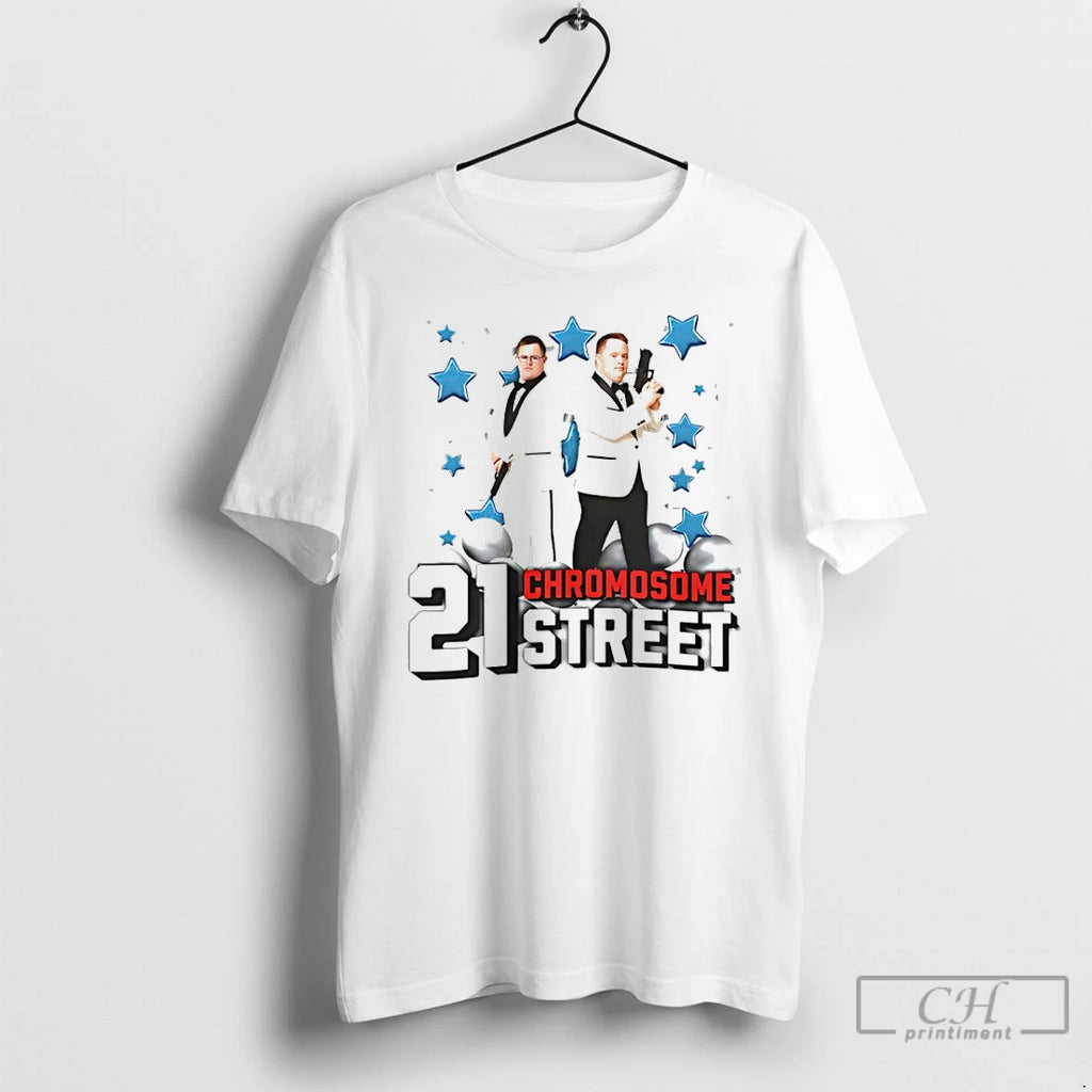 Premium 21 Chromosome Street Down Syndrome T Shirts