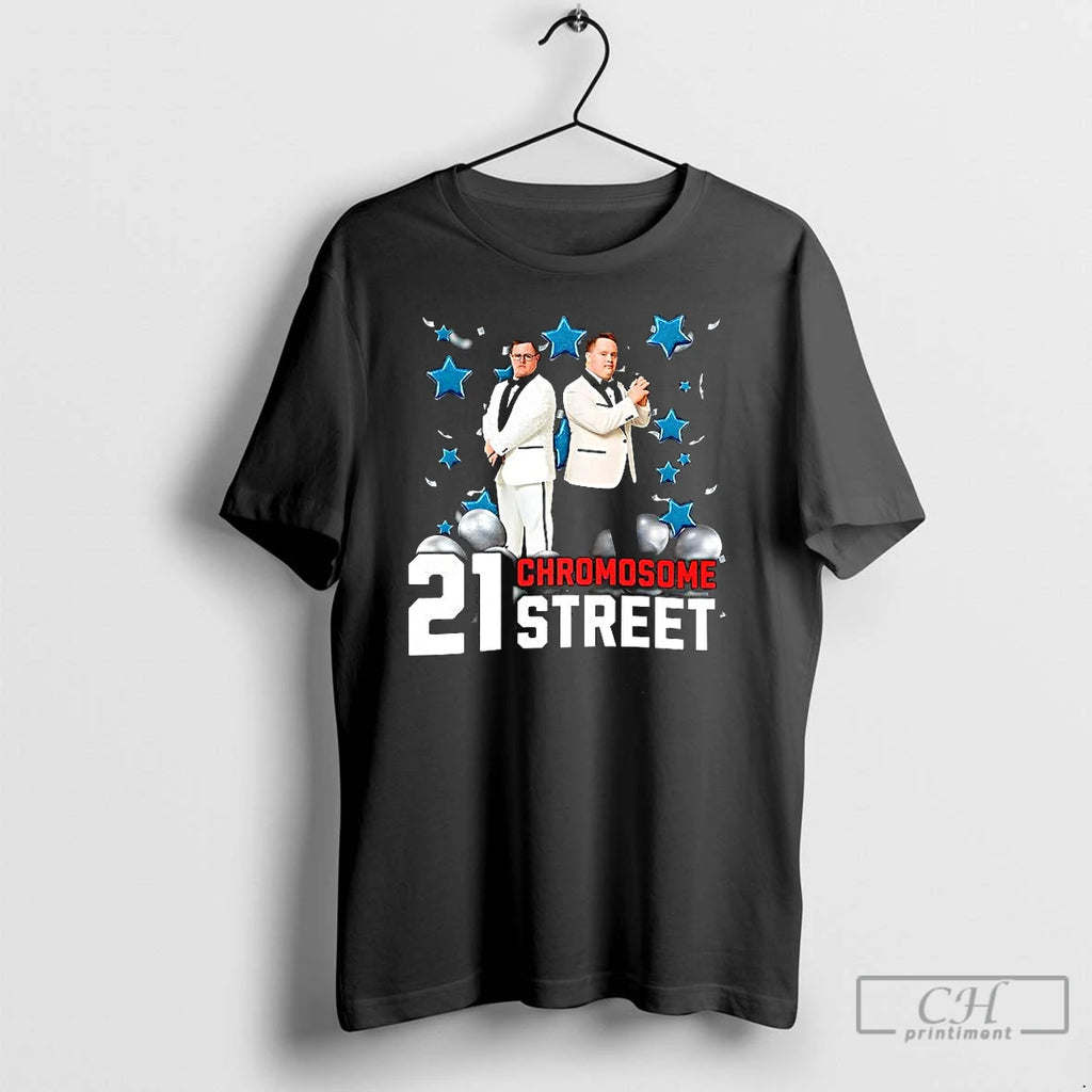 Premium 21 Chromosome Street Down Syndrome Parody T Shirts