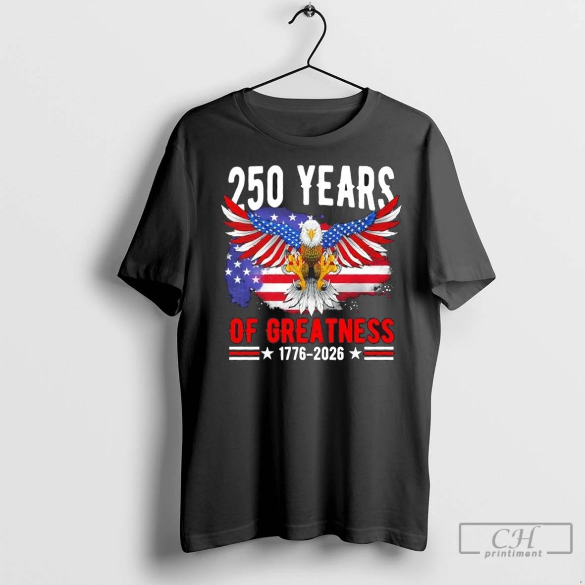 Premium 250 Years America Patriotic Eagle Usa Flag 250th Anniversary 1776 2026