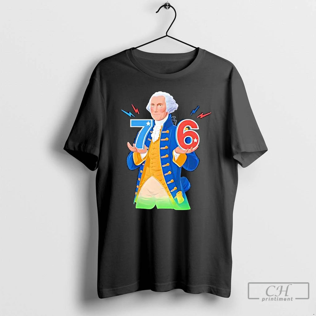 Premium 6 7 7 6 George Washington Seven Six Teacher American T Shirts