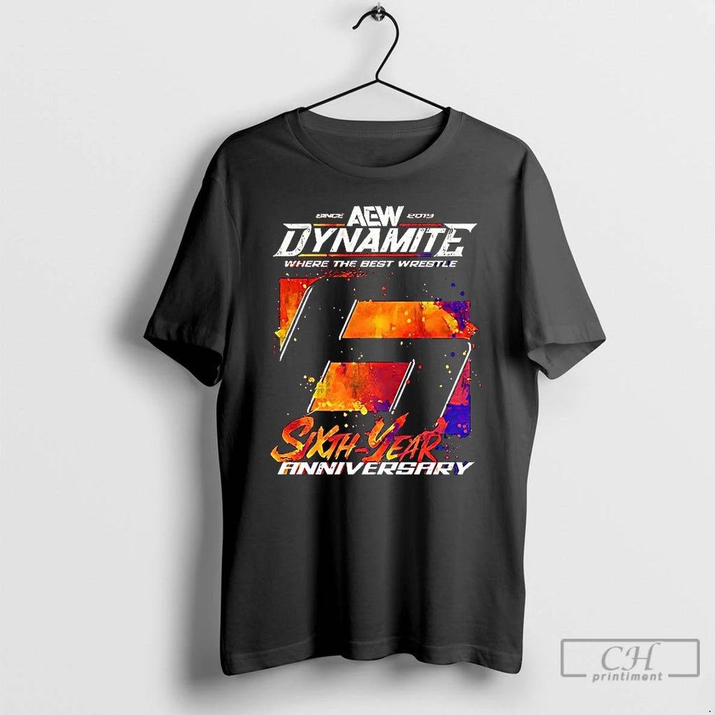 Premium Aew Dynamite 6th Year Anniversary T Shirts
