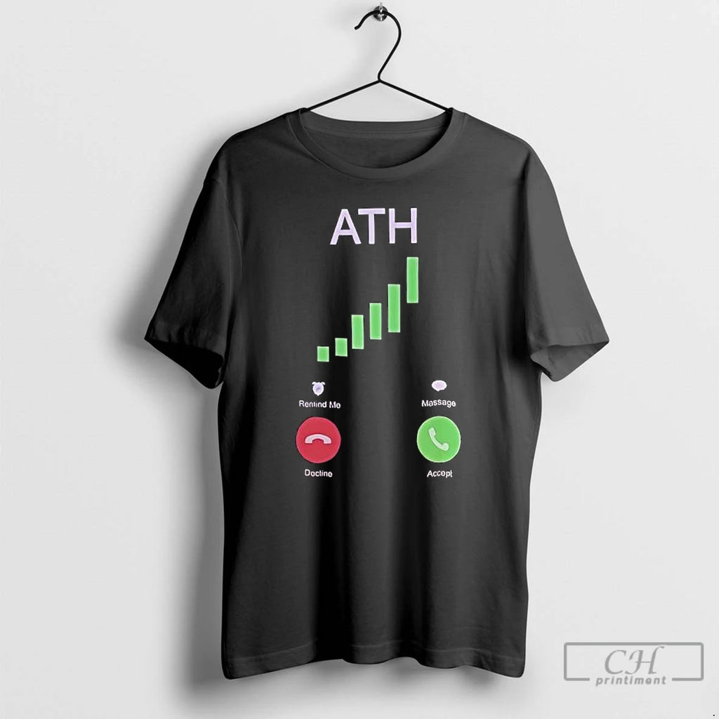Premium Ath Logo Call Remind Me Message Decline Accept T Shirts
