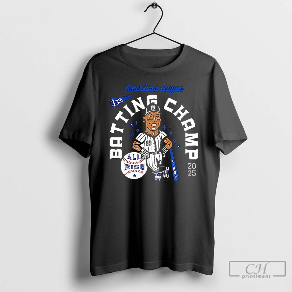 Premium Aaron Judge New York Yankees Baseball American League 2025 Batting Champ 331 T Shirts