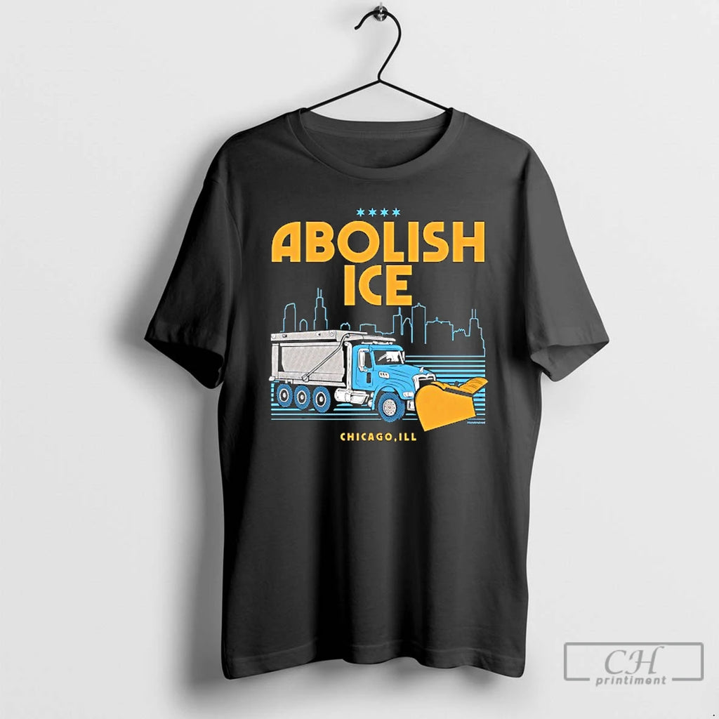 Premium Abolish Ice Chicago Ill City Skyline T Shirts