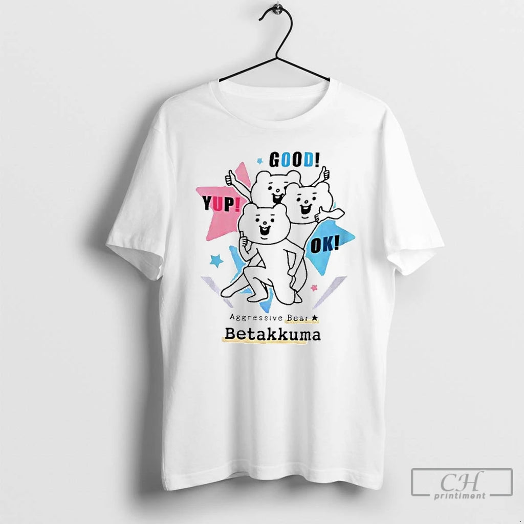 Premium Aggressive Bear Betakkuma Group Ornaments T Shirts
