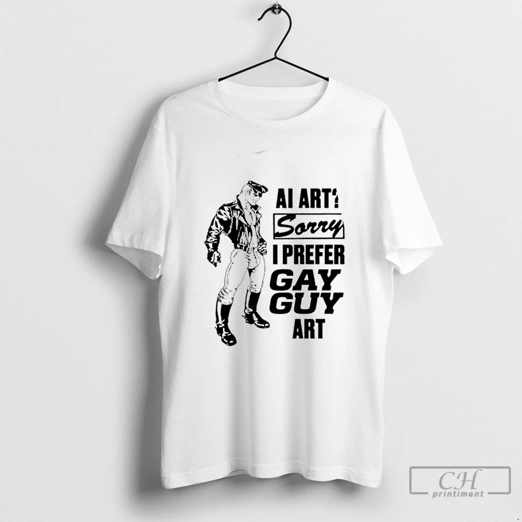 Premium Ai Art Sorry I Prefer Gay Guy Art T Shirts