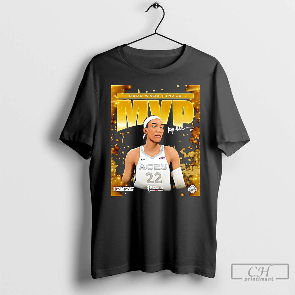 Premium Aja Wilson 2025 Wnba Final Mvp T Shirts