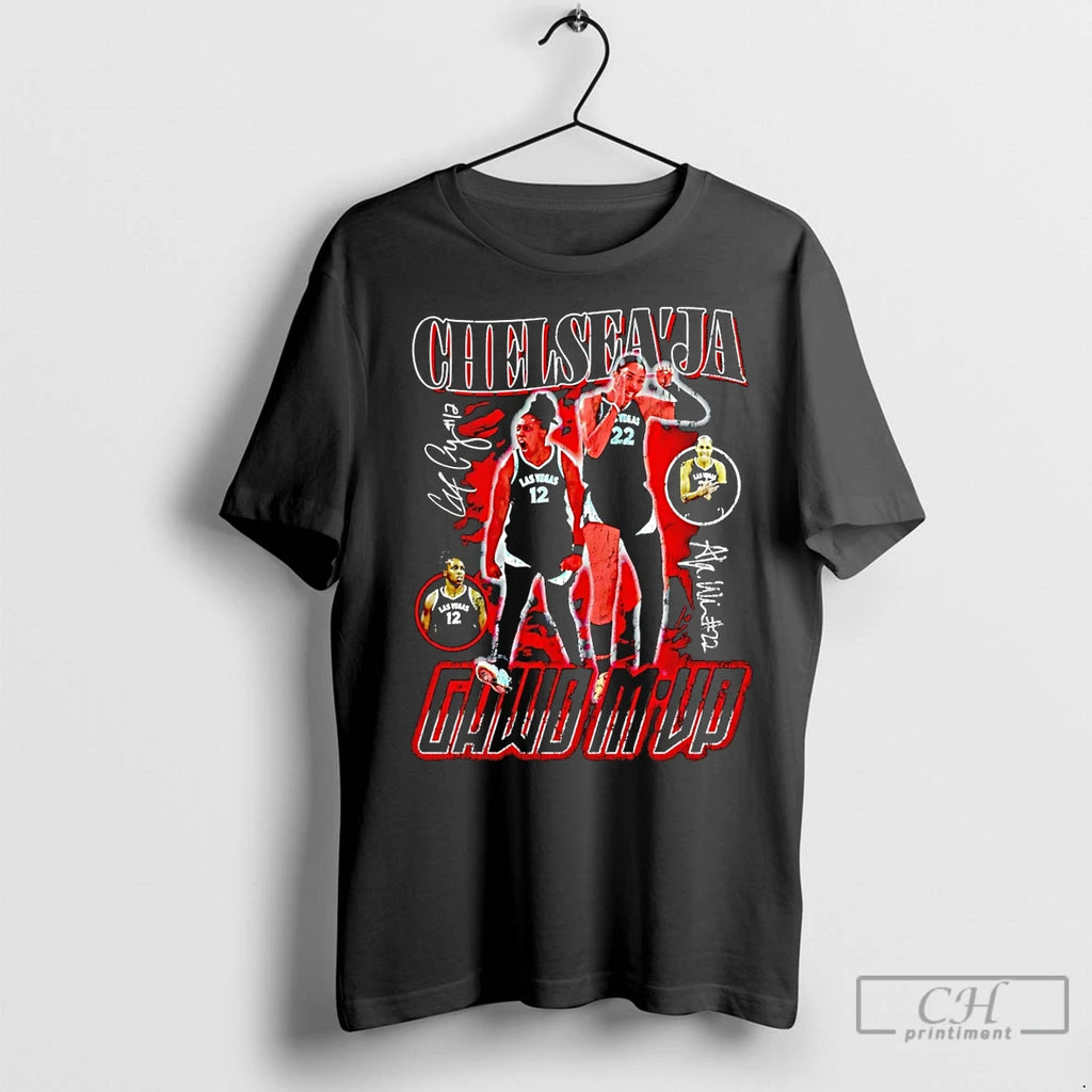 Premium Aja Wilson Chelsea Gray Grawd Mvp Signature Vintage