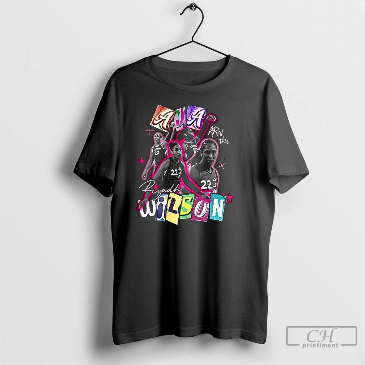Premium Aja Wilson Las Vegas Aces Wnba Mvp Collage T Shirts